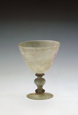 White material silk lines cup