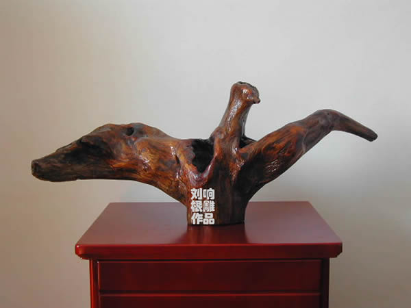 Natural animal type root carving - pigeon